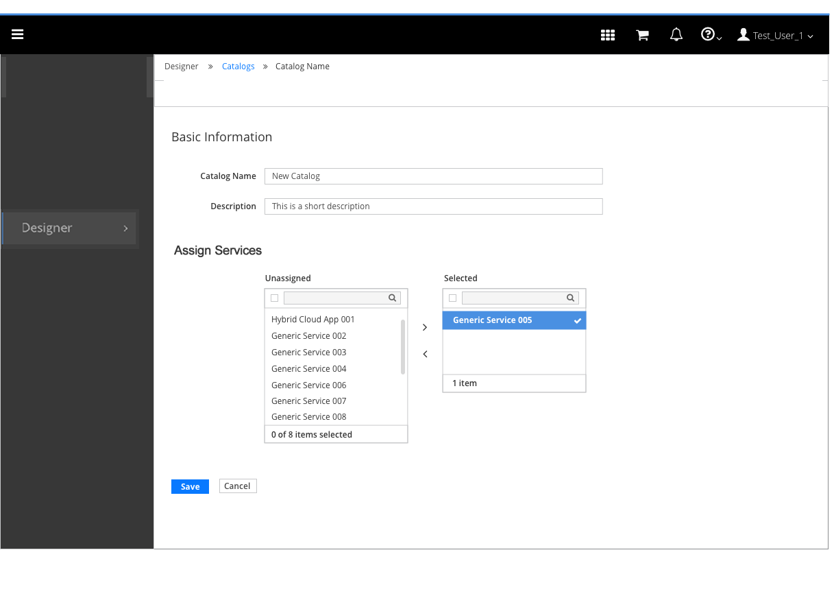 Create Catalog Flow - Screen 2