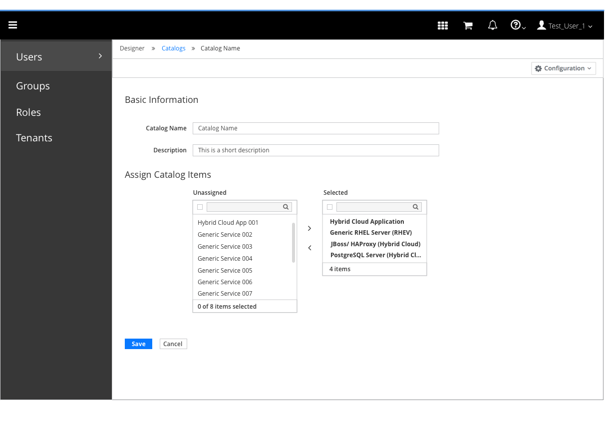 Edit Catalog Flow - Screen 2